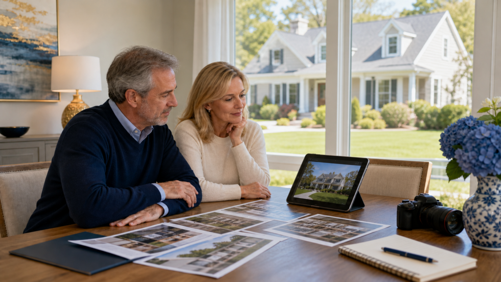 Long Island Home Did Not Sell - Relaunch Planning Long Island homeowners reviewing their previous listing and preparing a stronger relaunch strategy