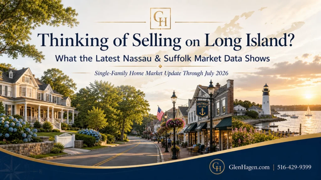 Long Island single-family home market update through July 2026 for Nassau and Suffolk Counties